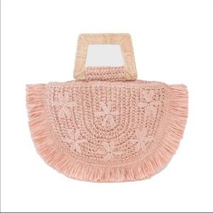 NWT Sold Out A New Day Raffia Pink Purse Boho